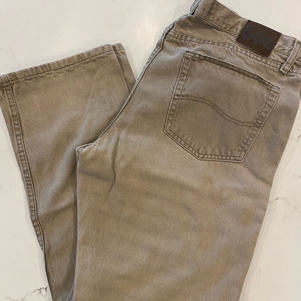 Lee regular fit tan Denim jeans